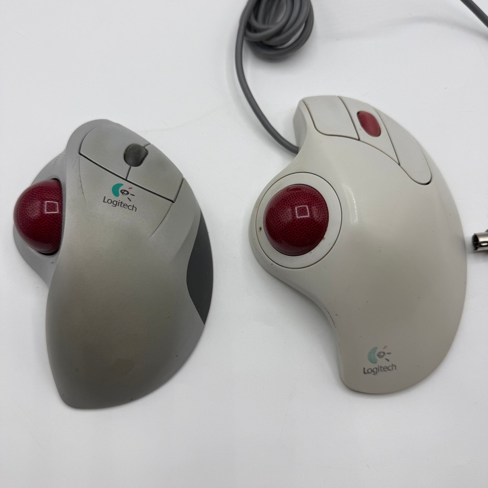 Logitech TrackMan Marble+ T-CL13 & Cordless Wheel T-RA18 Mice Parts Repair Lot
